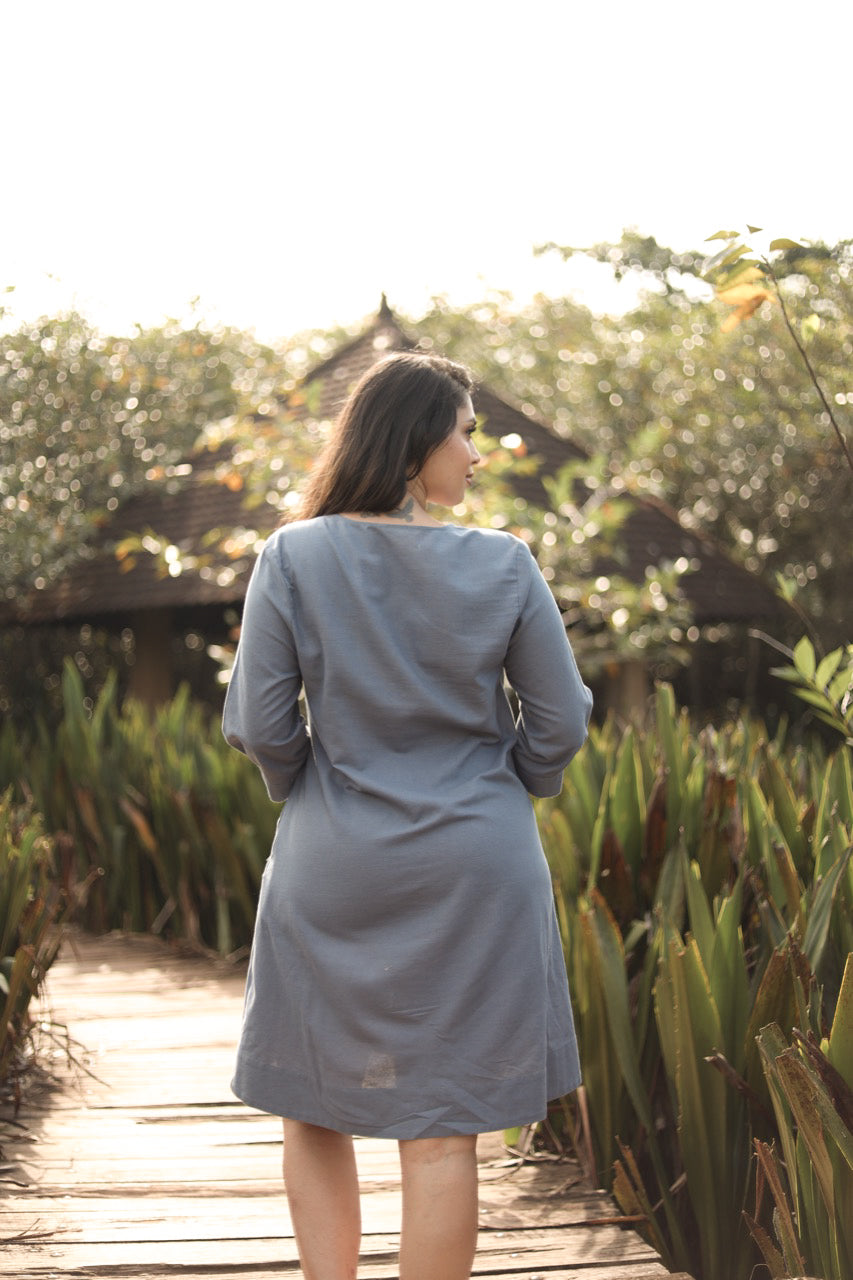 Solara Linen Dress