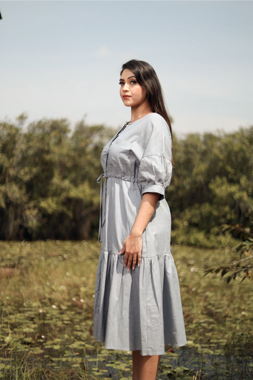 Serene Harmony Linen Dress