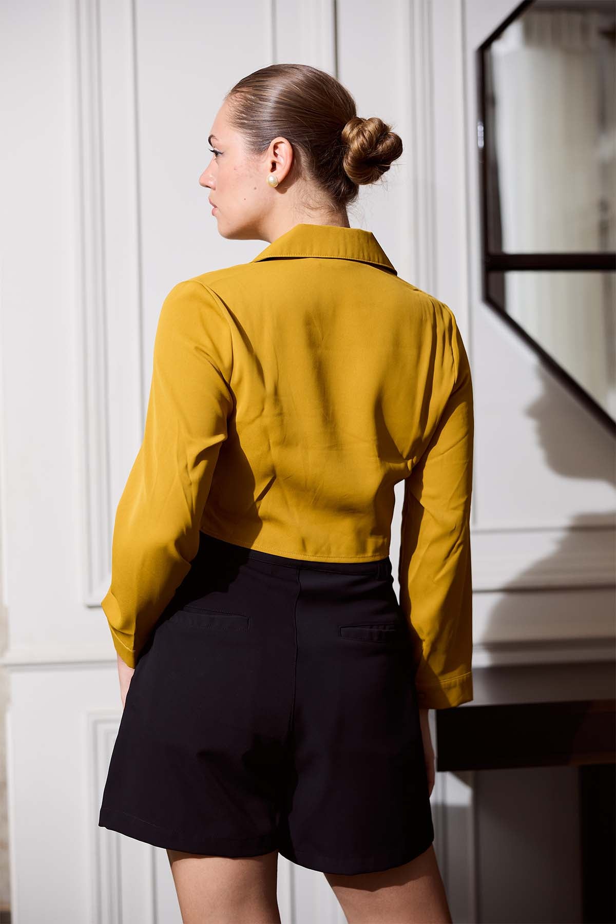Astrid Corset Detail Long Sleeve Top