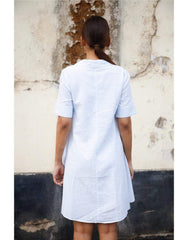 Graceful Glow Linen Dress