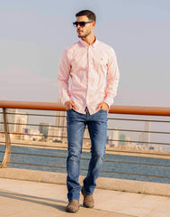 Conqueror's Long Sleeve Shirt - Orange Stripe