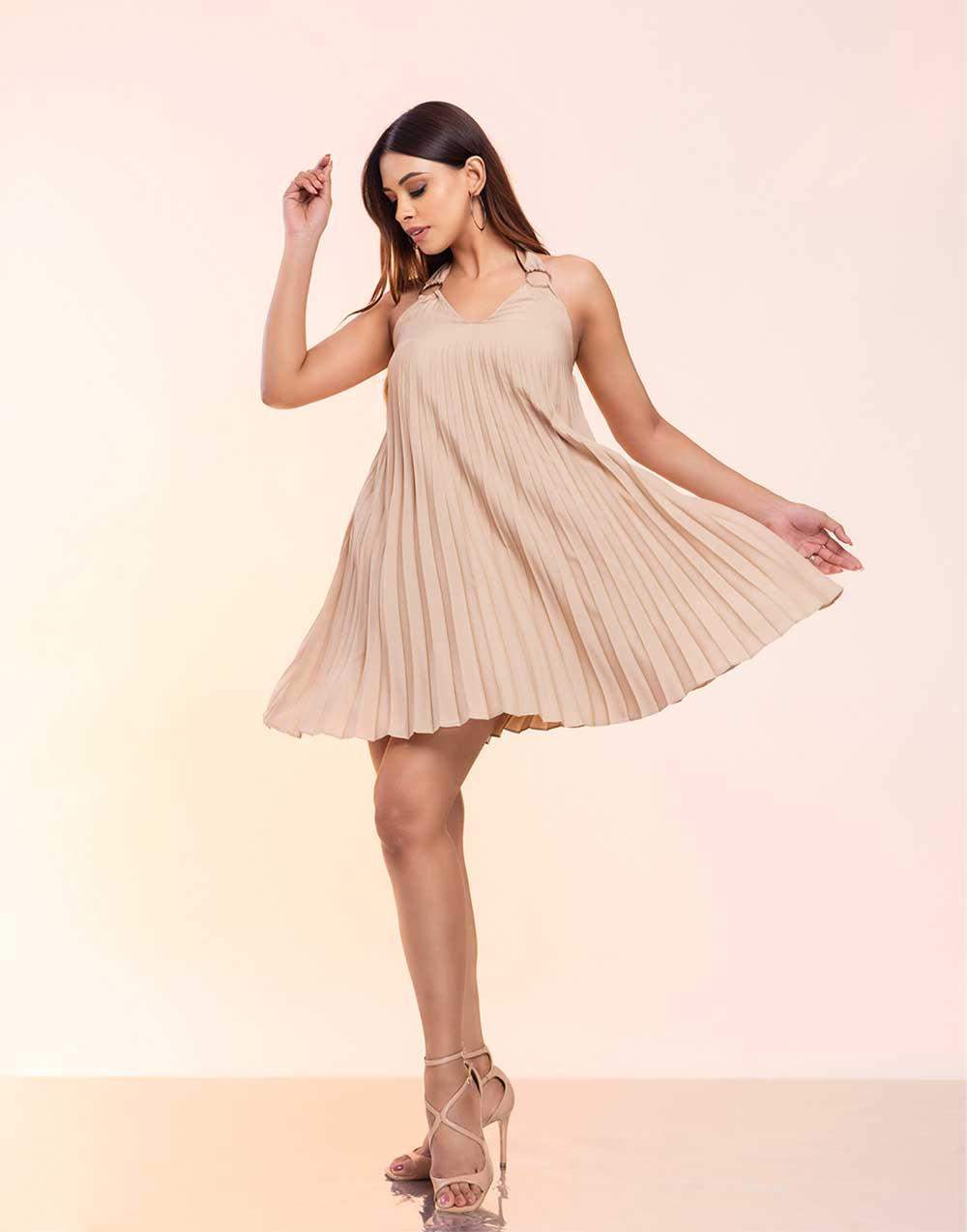 Sunlit Social Pleated Dress