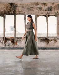 Girl From Island Linen Dress