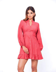 Layla Puff Sleeve Short Dress