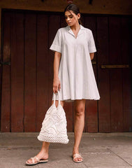 Graceful Glow Linen Dress