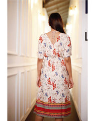 Cilendra Boho Midi Dress