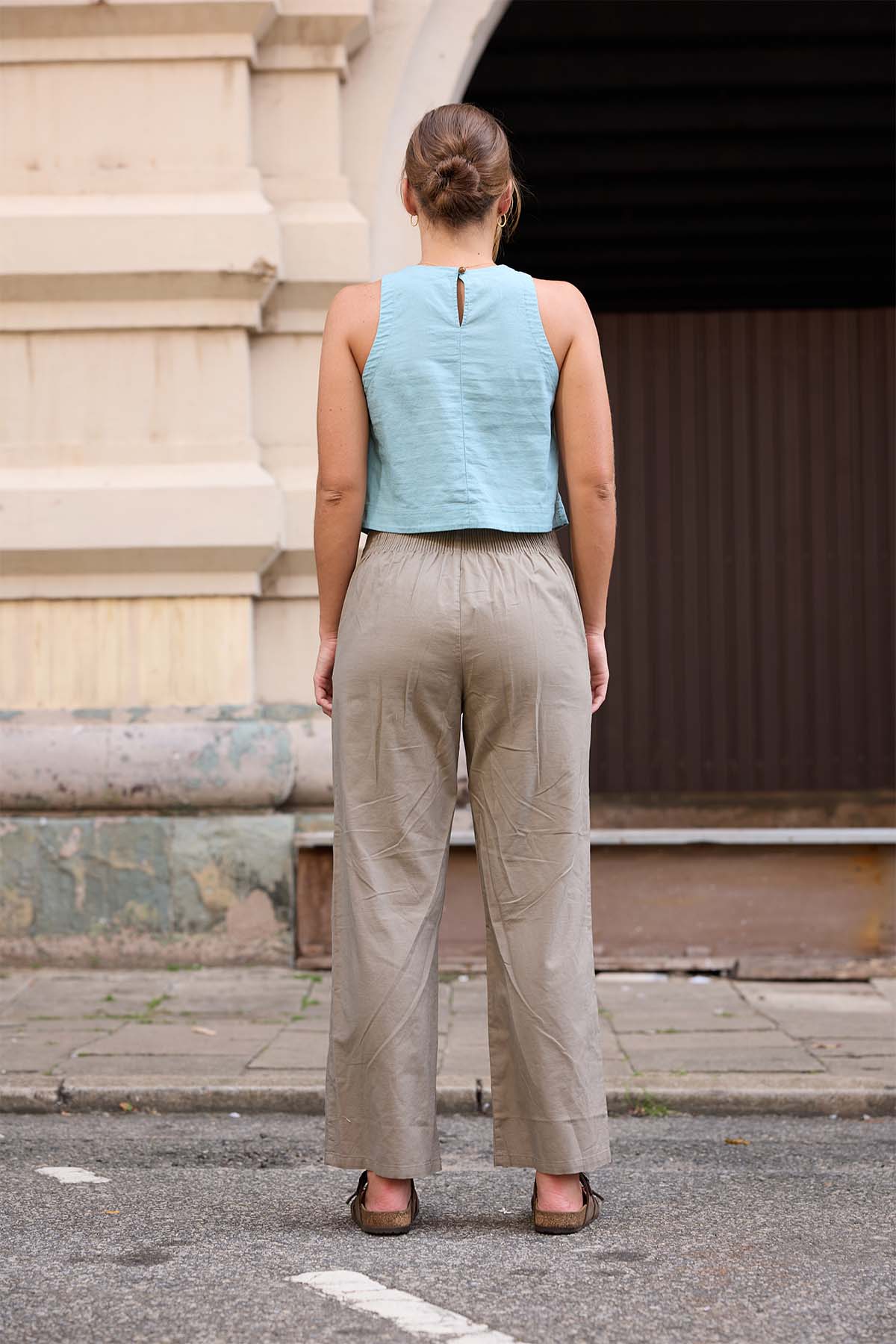 Azalia Loom Linen Top