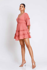 Kaya Frill Short Dress