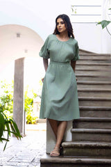 Island Ivy Linen Dress