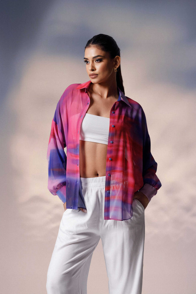 Sunset Serenity Oversized Shirt