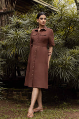 Gardenia Grace Linen Dress