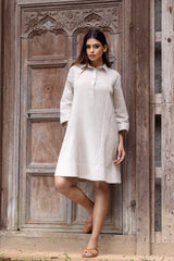 Sandstone Moment Linen Dress