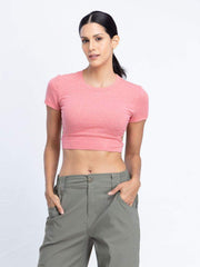 Sun breeze Crop Top with back cutout detail