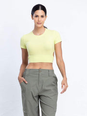 Sun breeze Crop Top with back cutout detail