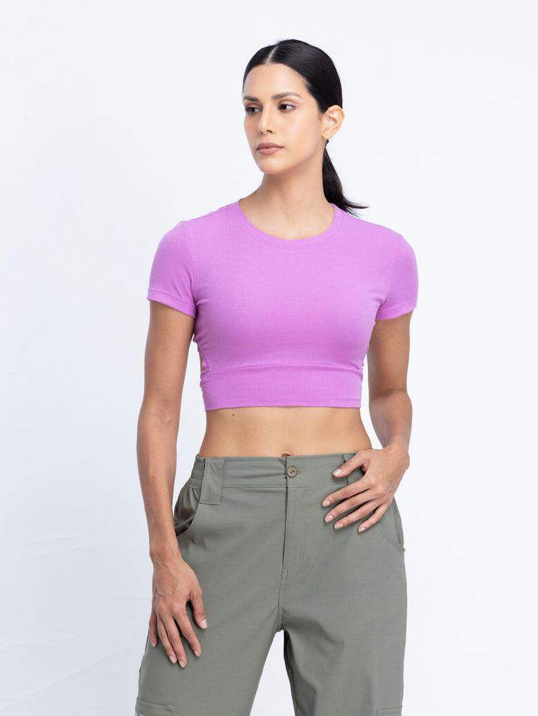 Sun breeze Crop Top with back cutout detail