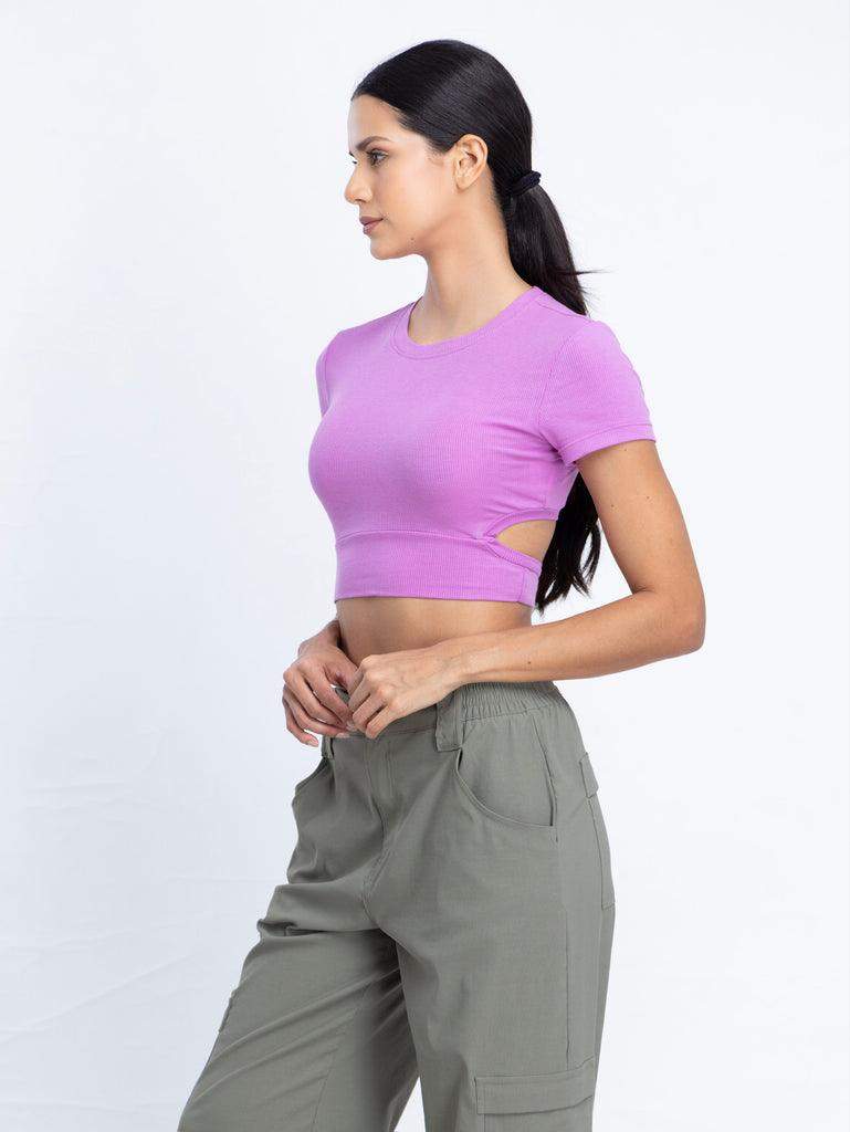 Sun breeze Crop Top with back cutout detail