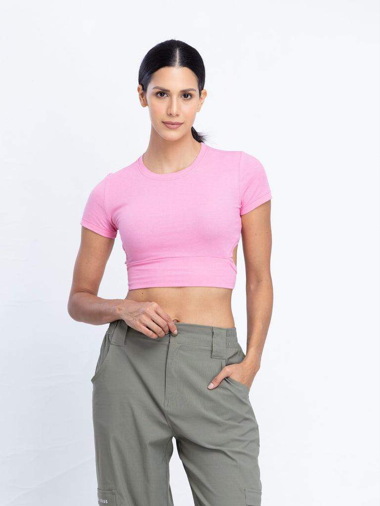 Sun breeze Crop Top with back cutout detail