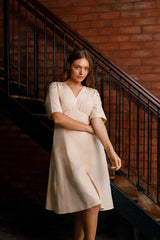 Breeze sunlit linen dress