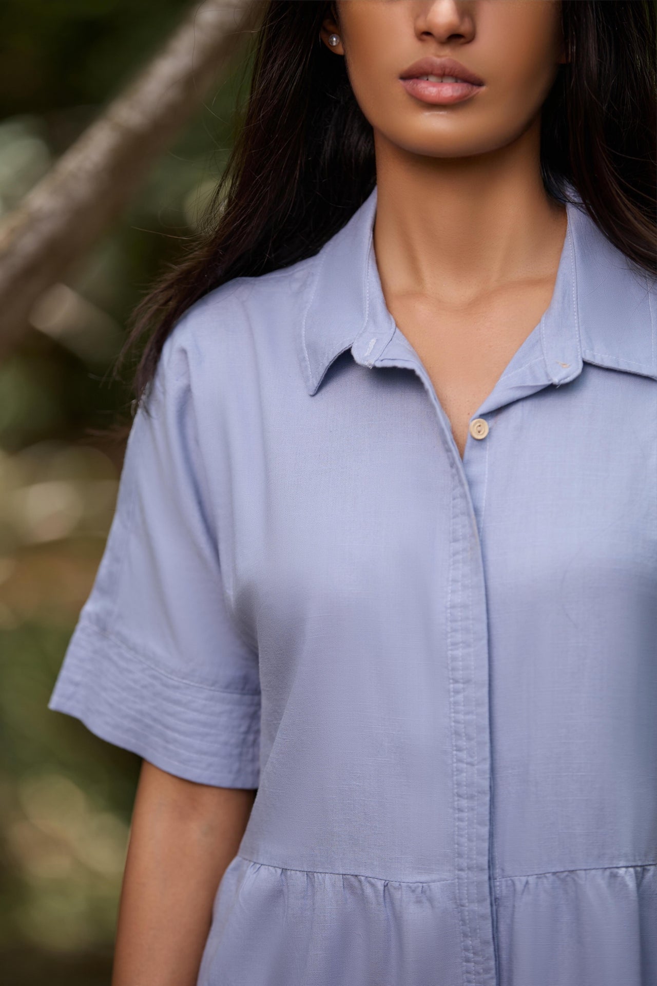 Zaya Petal Linen Dress