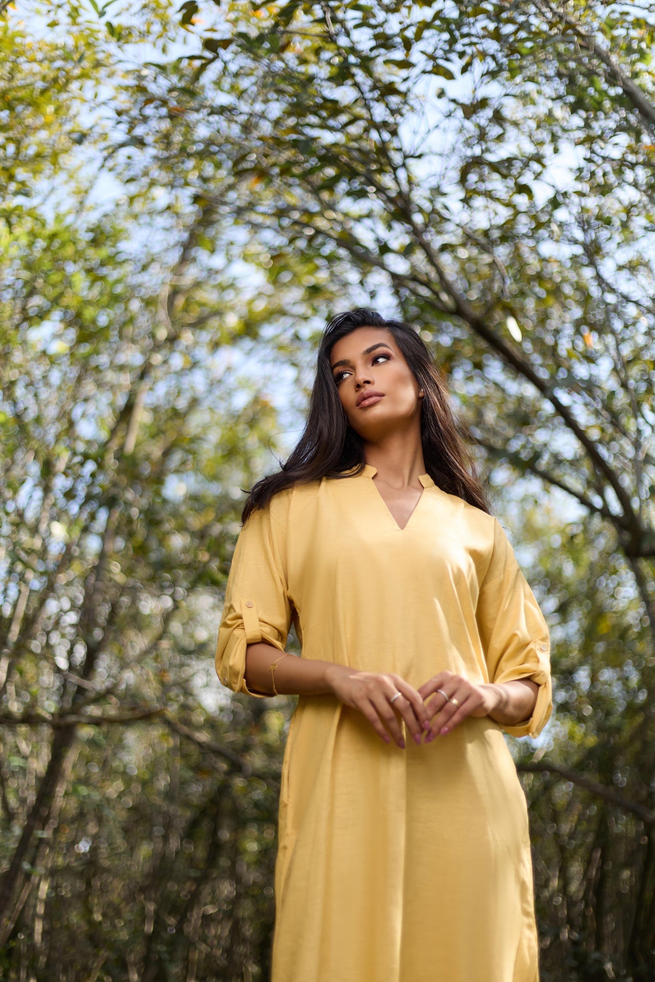 Nuvia Linen Shirt Dress