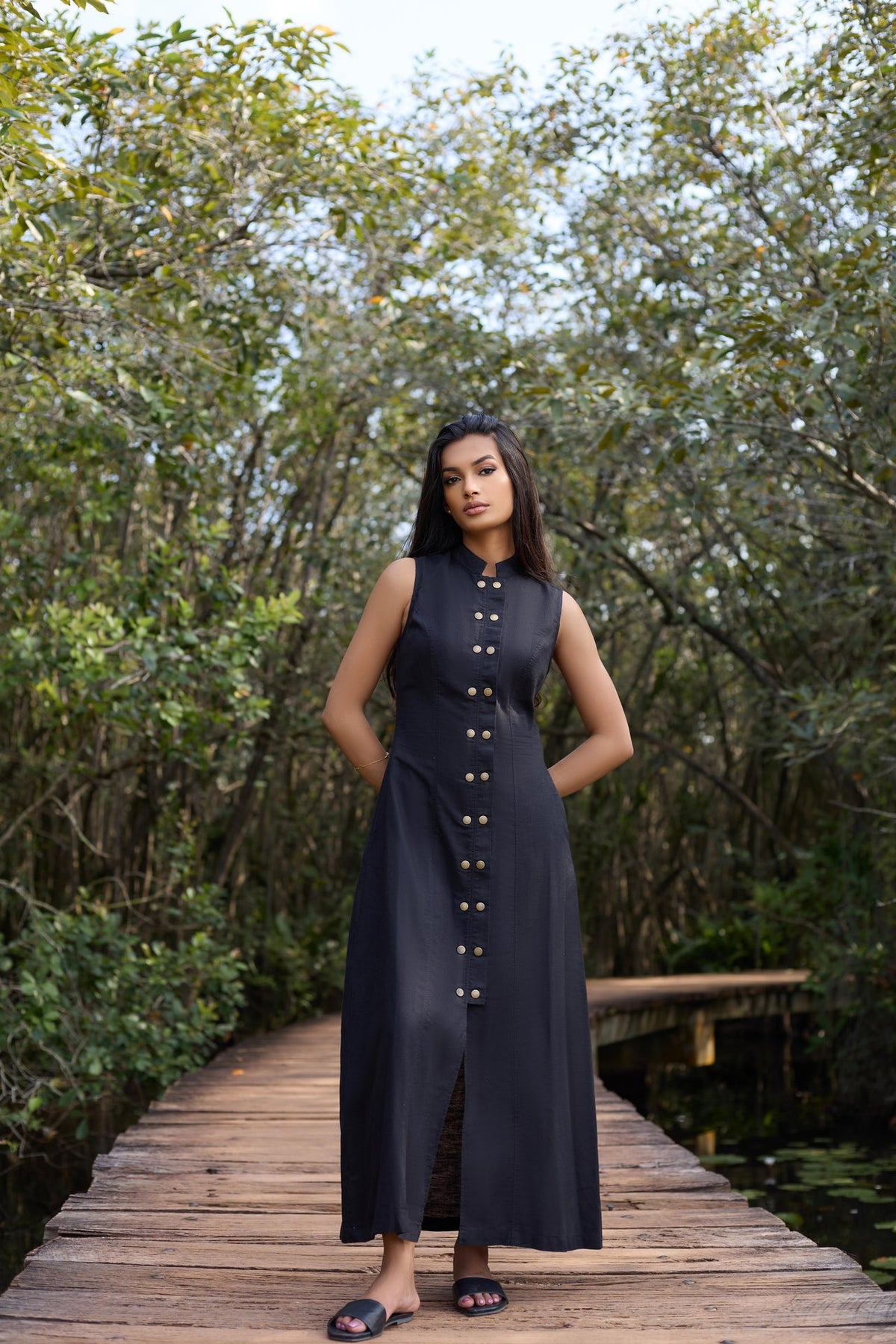 Petalyn Grace Linen Dress