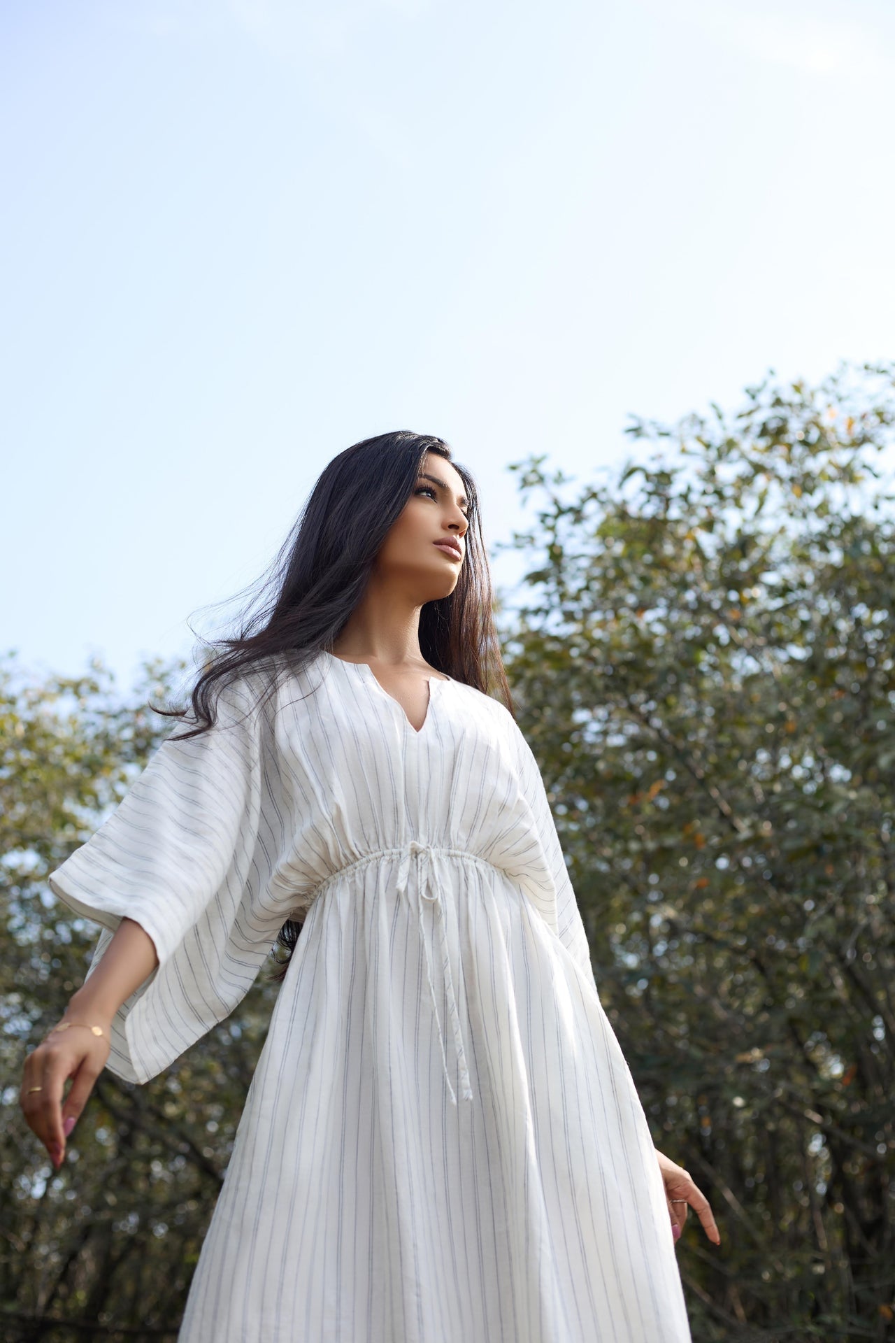 Soline Petal Linen Dress