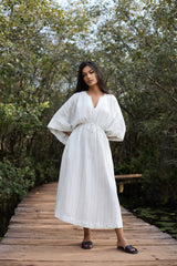 Soline Petal Linen Dress