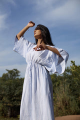 Soline Petal Linen Dress