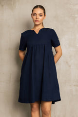 Verdelle Linen Dress