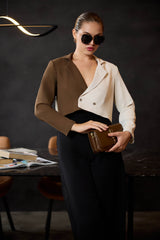 Color Block Two Way WW Crop Blazer