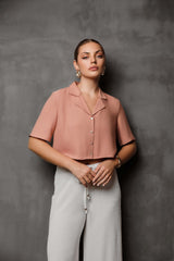 Opulence Buttoned Crop