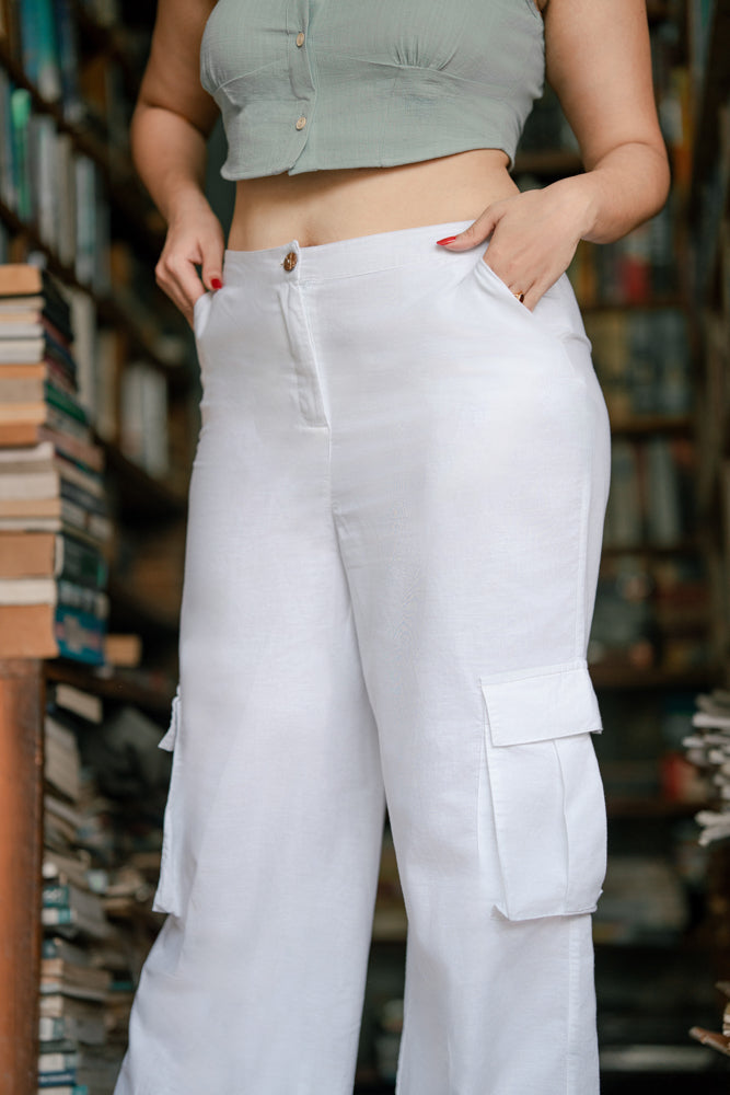 Nomi Earth Linen Cargo Pant
