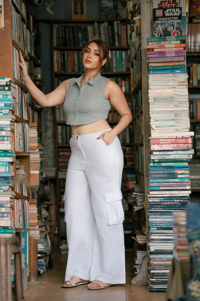 Nomi Earth Linen Cargo Pant