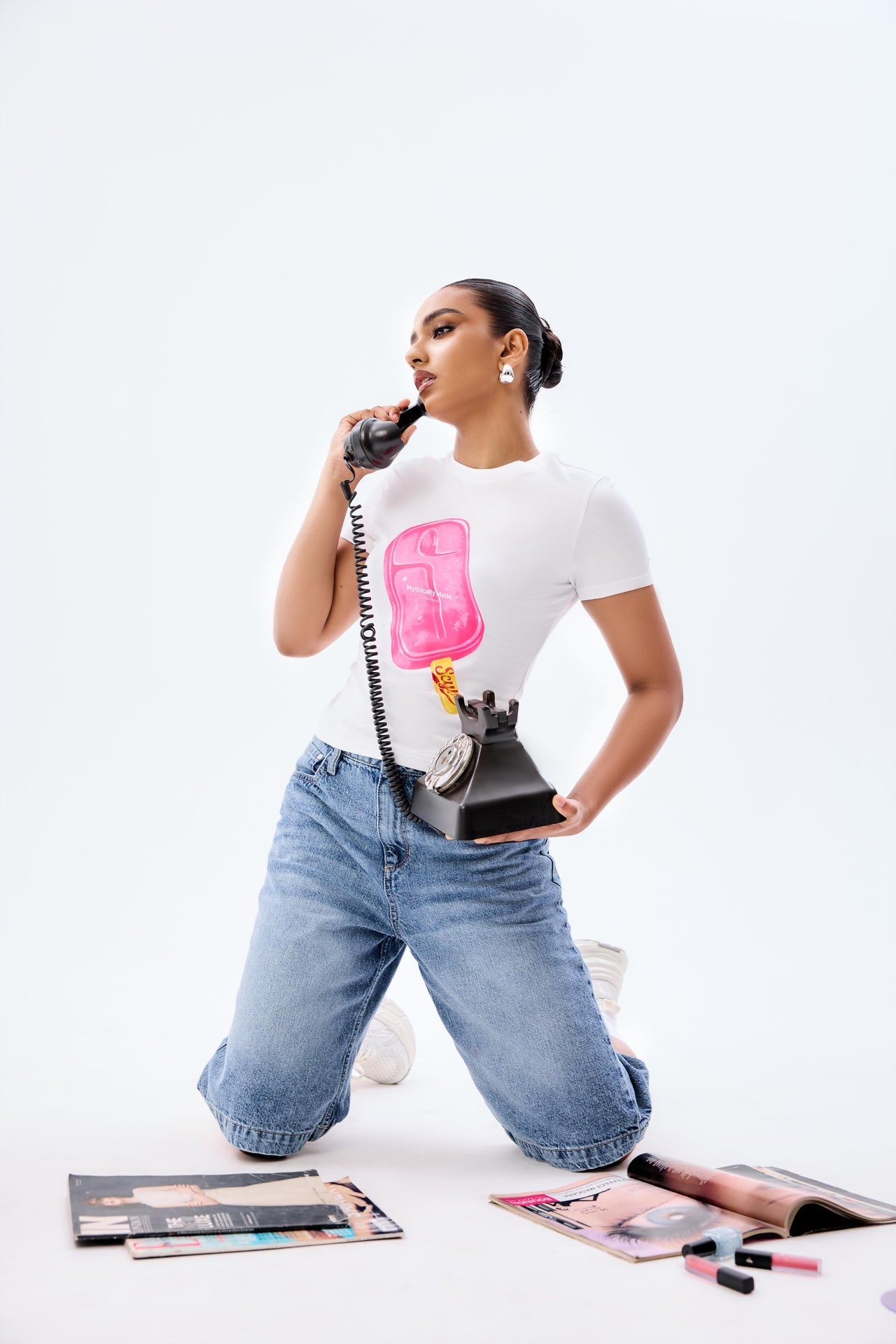 Pink Artifact Fitted Tee