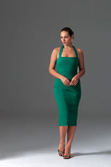 Adria Back-Tie Midi Dress