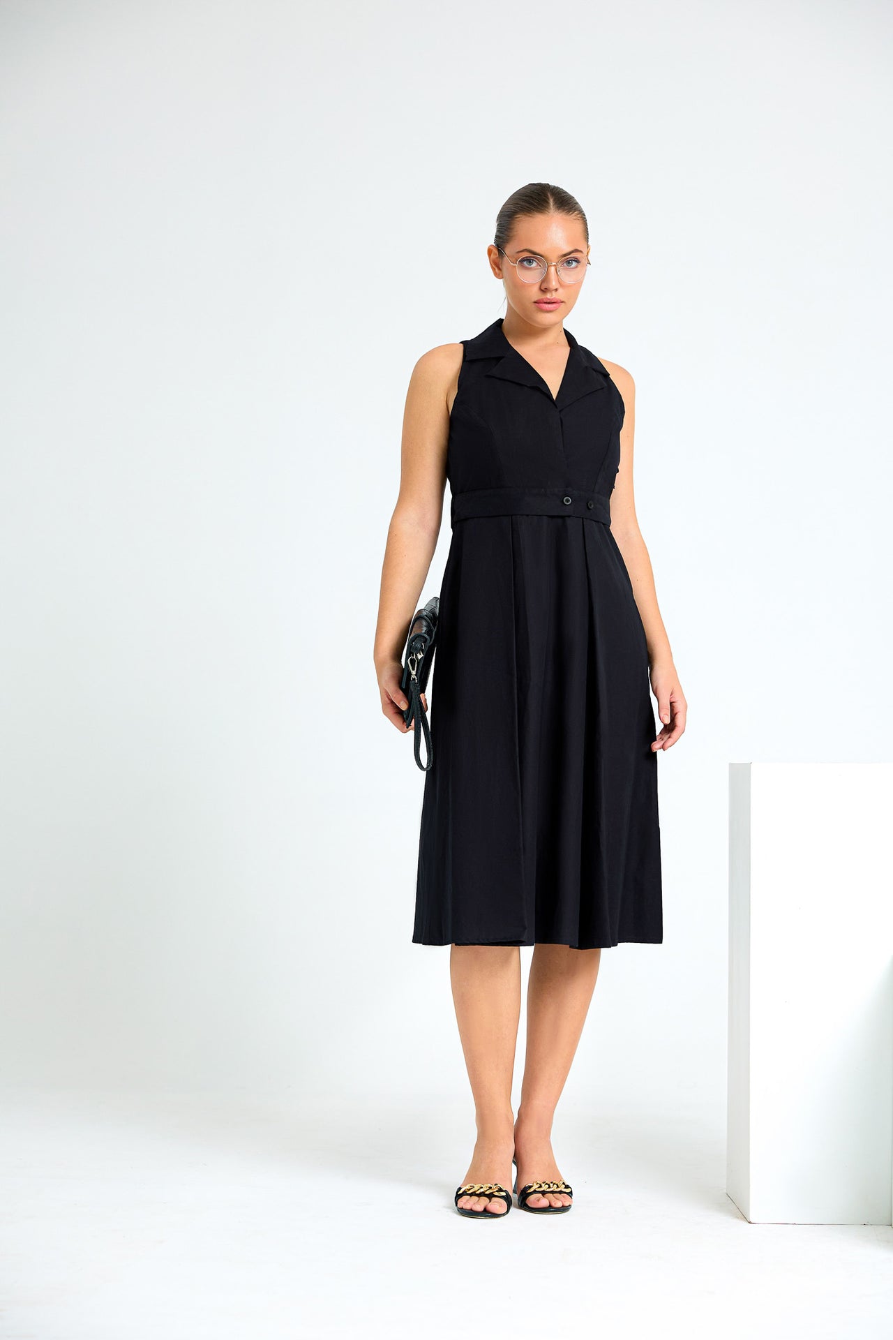 Civic Charm Sleeveless WW Dress