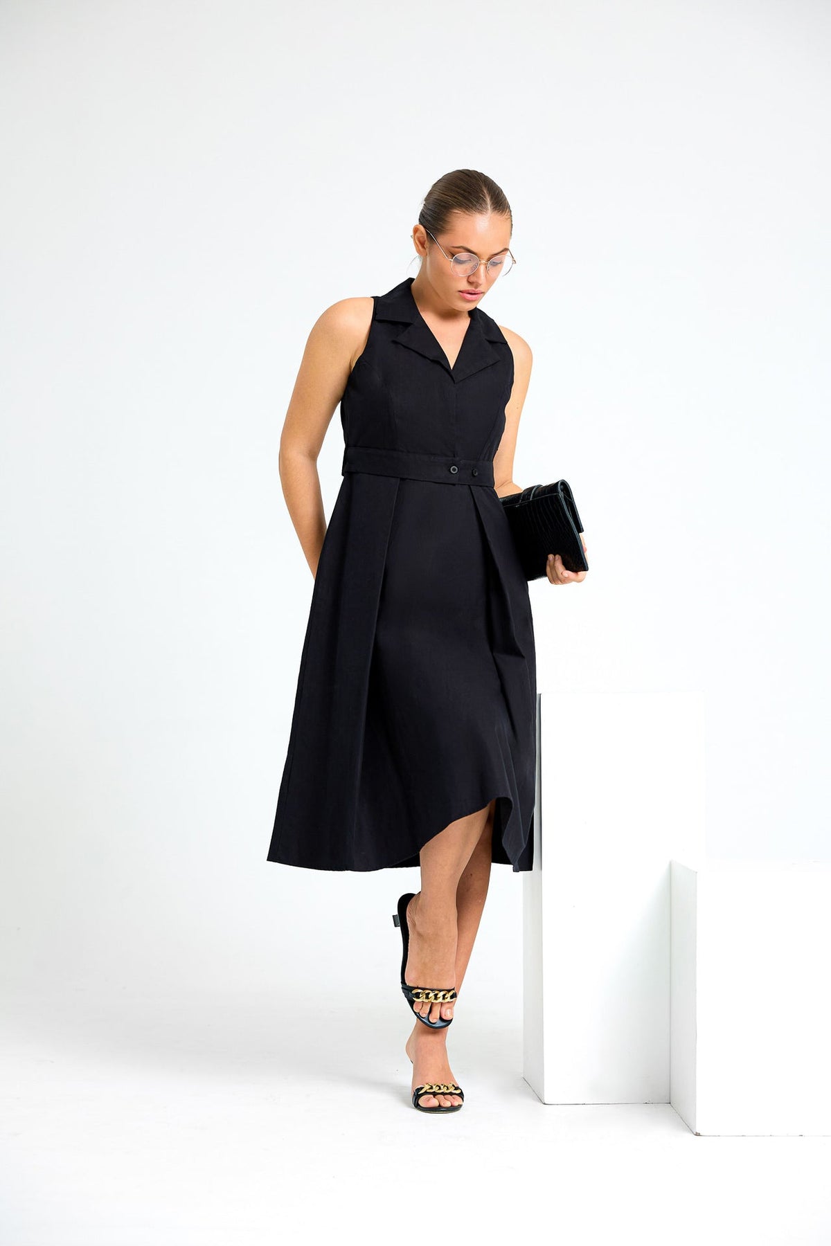 Civic Charm Sleeveless WW Dress