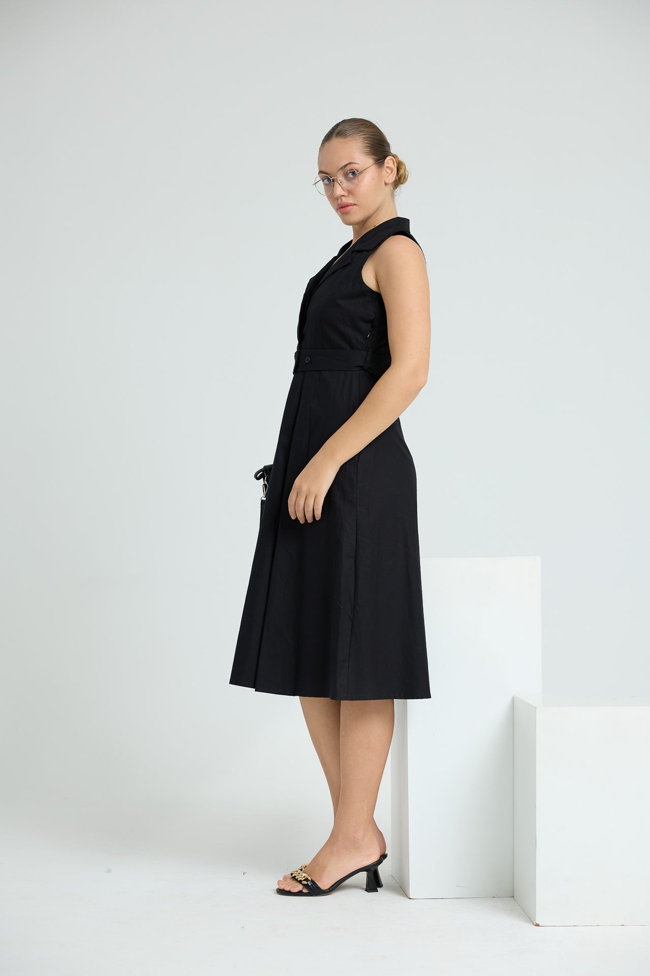 Civic Charm Sleeveless WW Dress