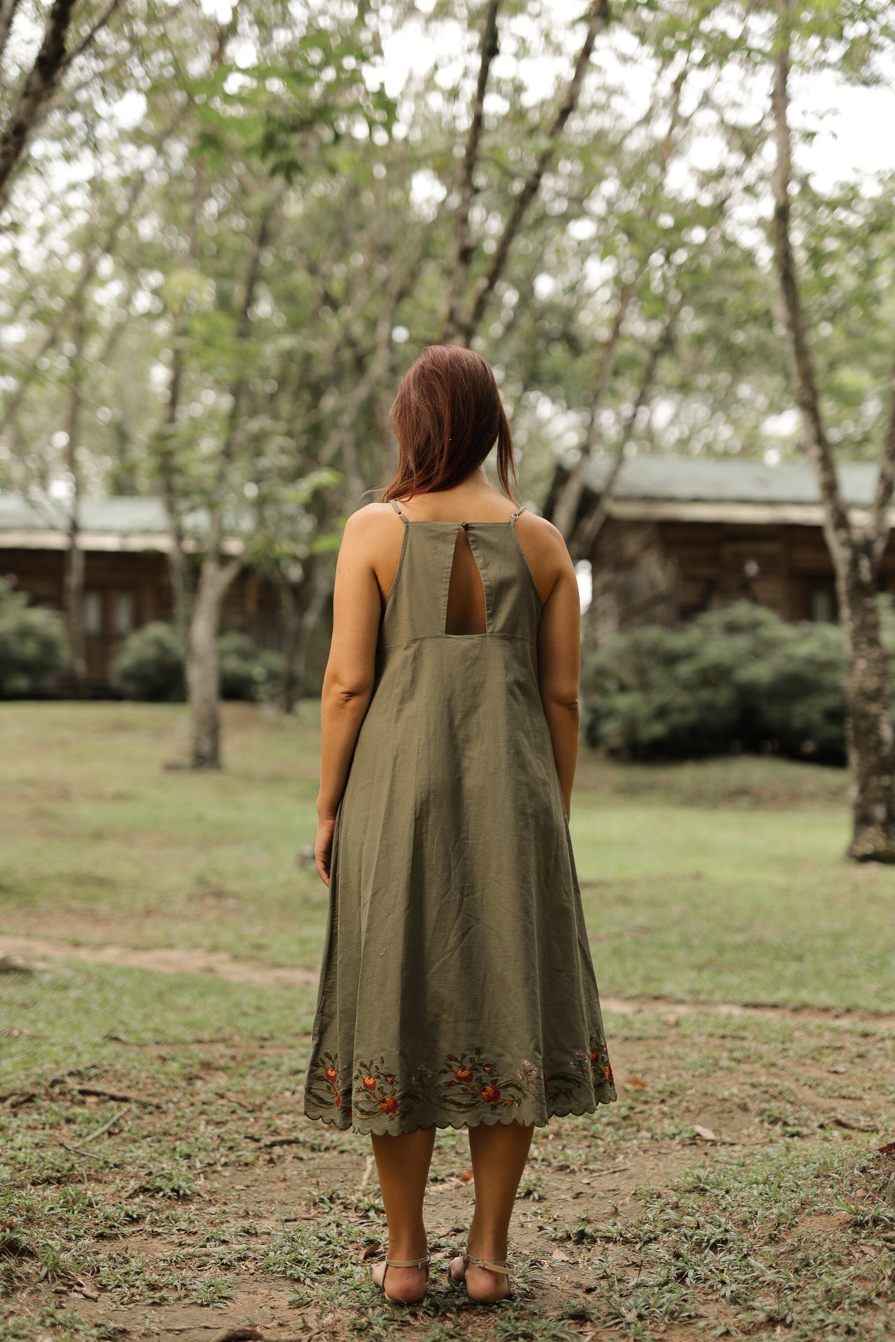 Mira Flor Linen Dress
