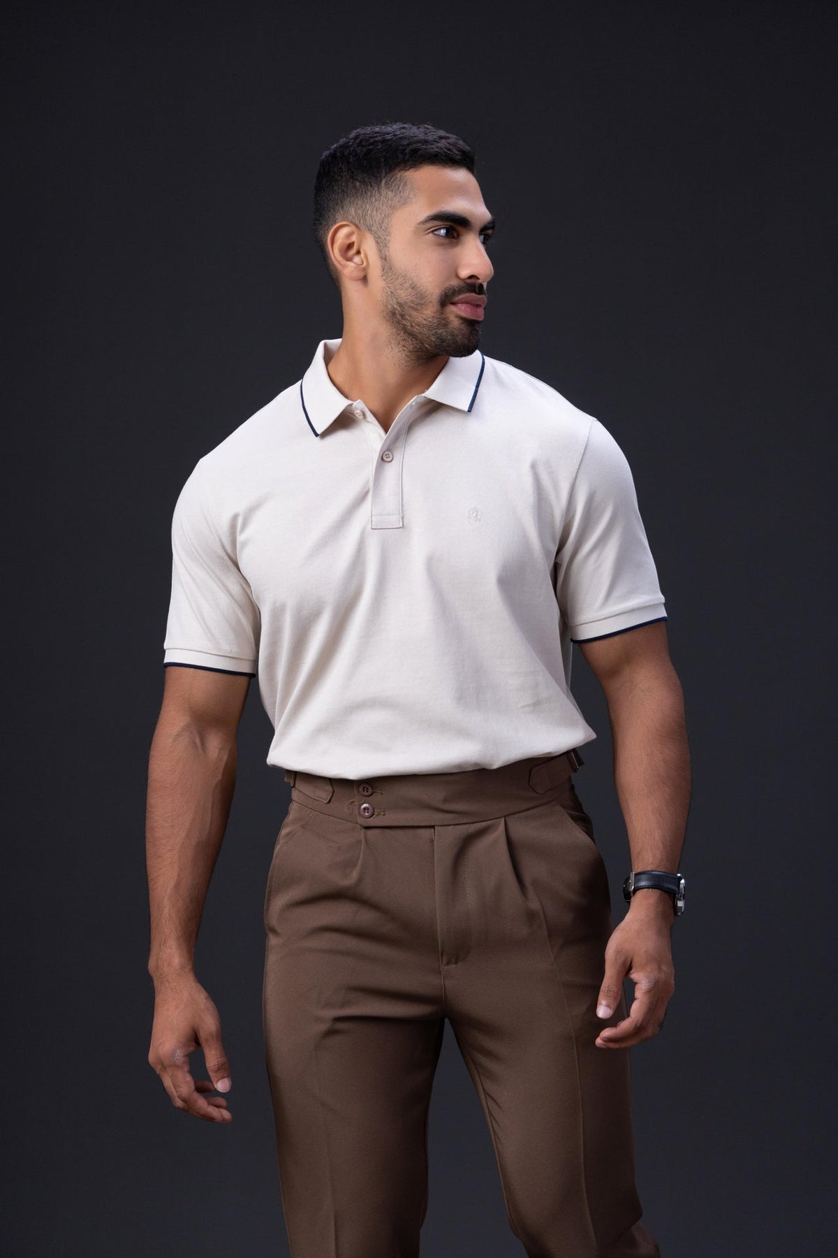 The Classic Contrast-Tipped Polo