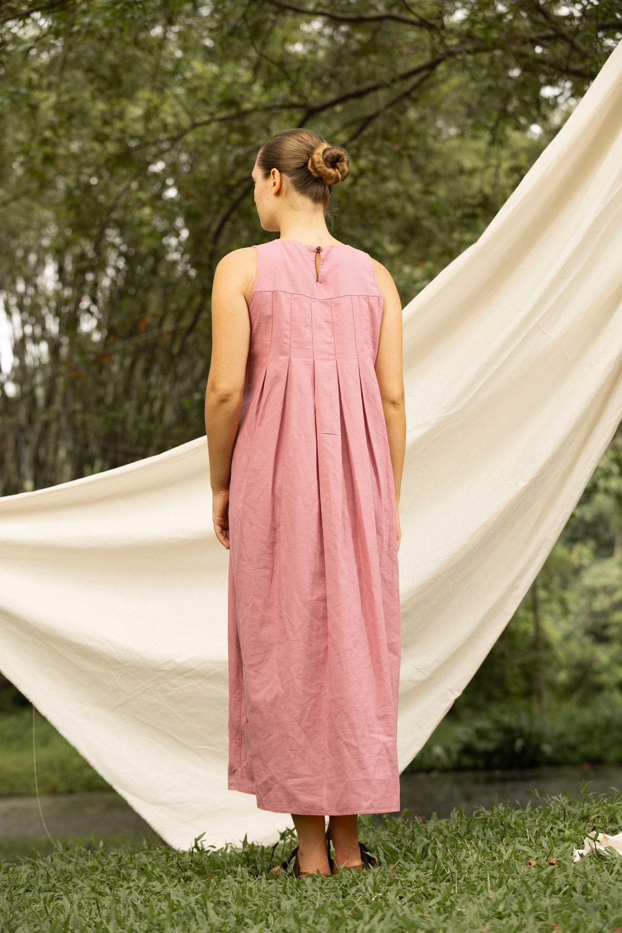 Rosalie Fern Linen Dress