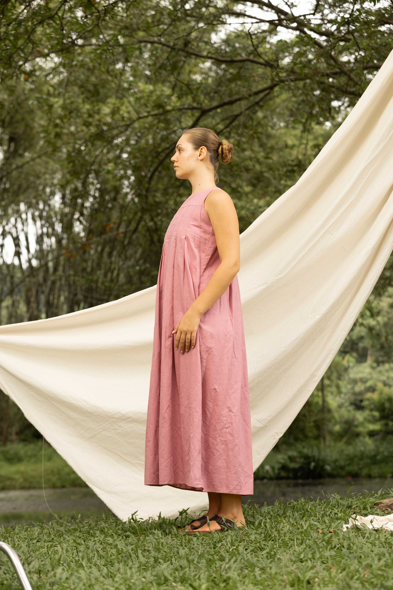 Rosalie Fern Linen Dress