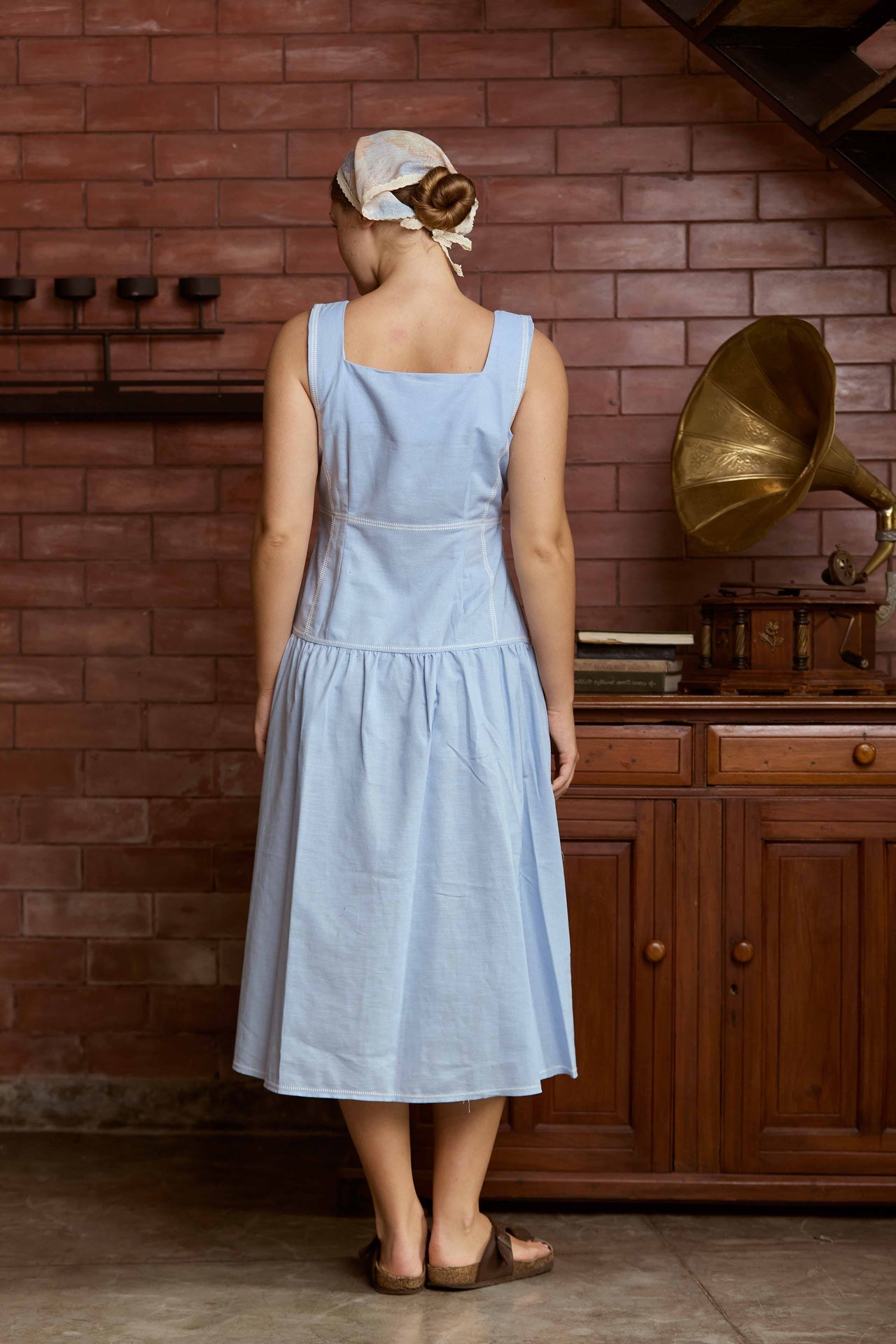 Aurélia Bloom Linen Dress