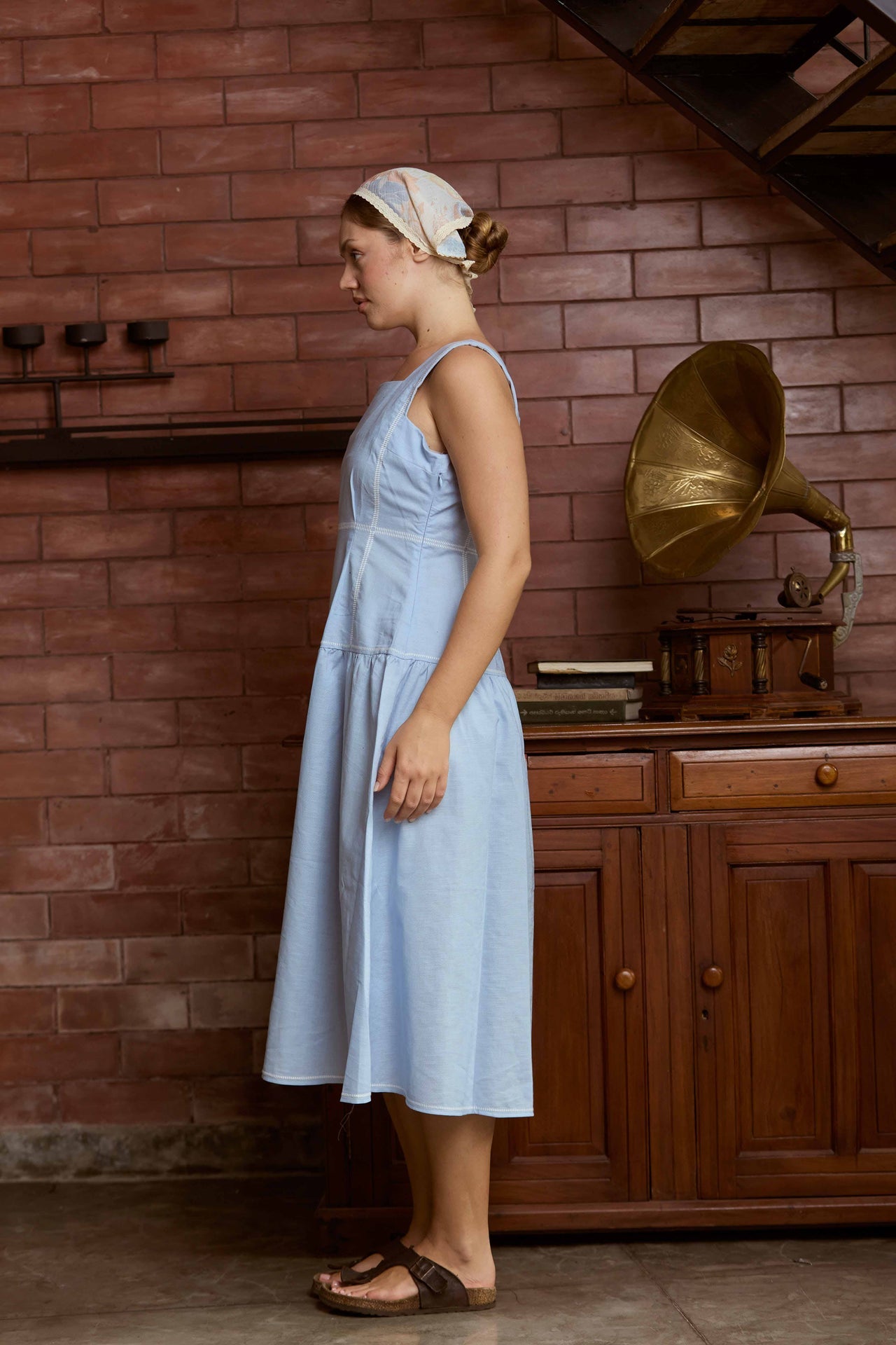 Aurélia Bloom Linen Dress