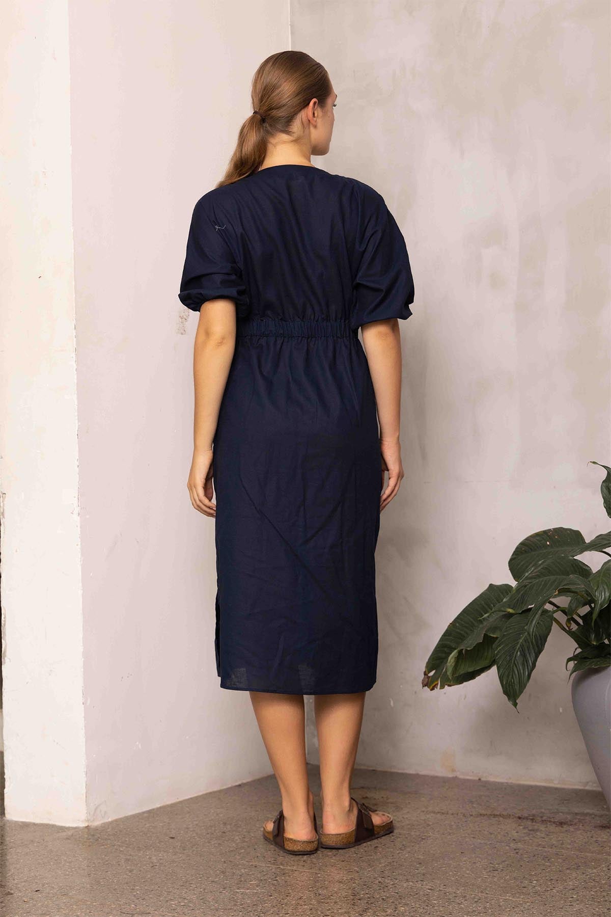 Olivine Elova Linen Dress