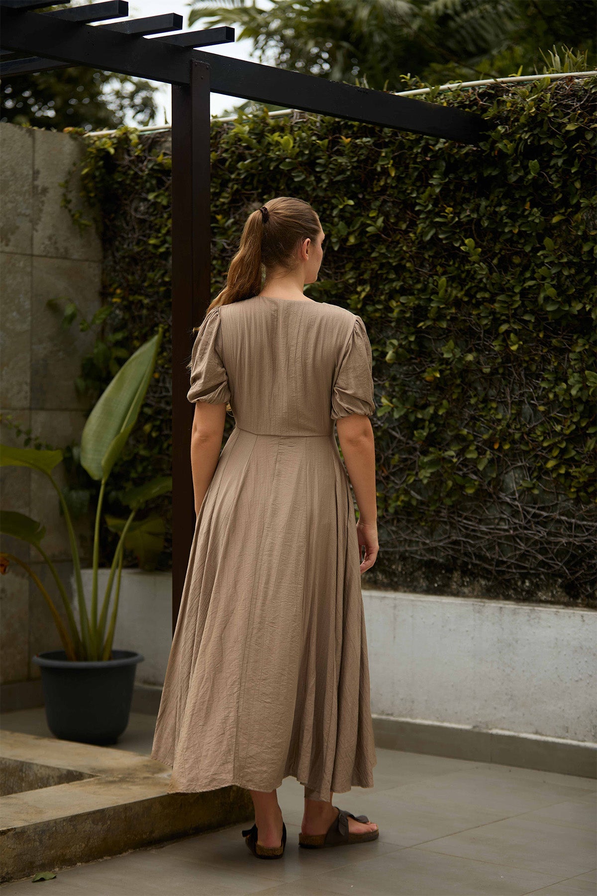 Sunset Bloom Midi Dress