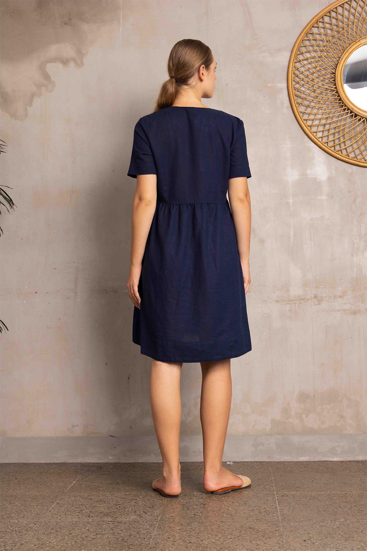 Verdelle Linen Dress