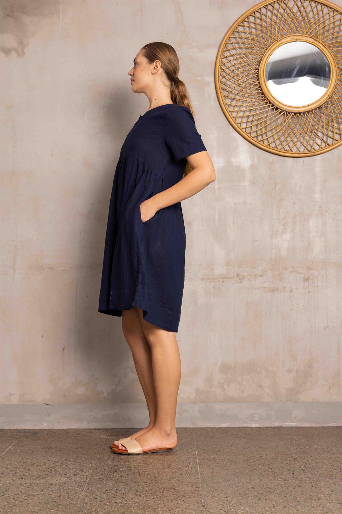 Verdelle Linen Dress