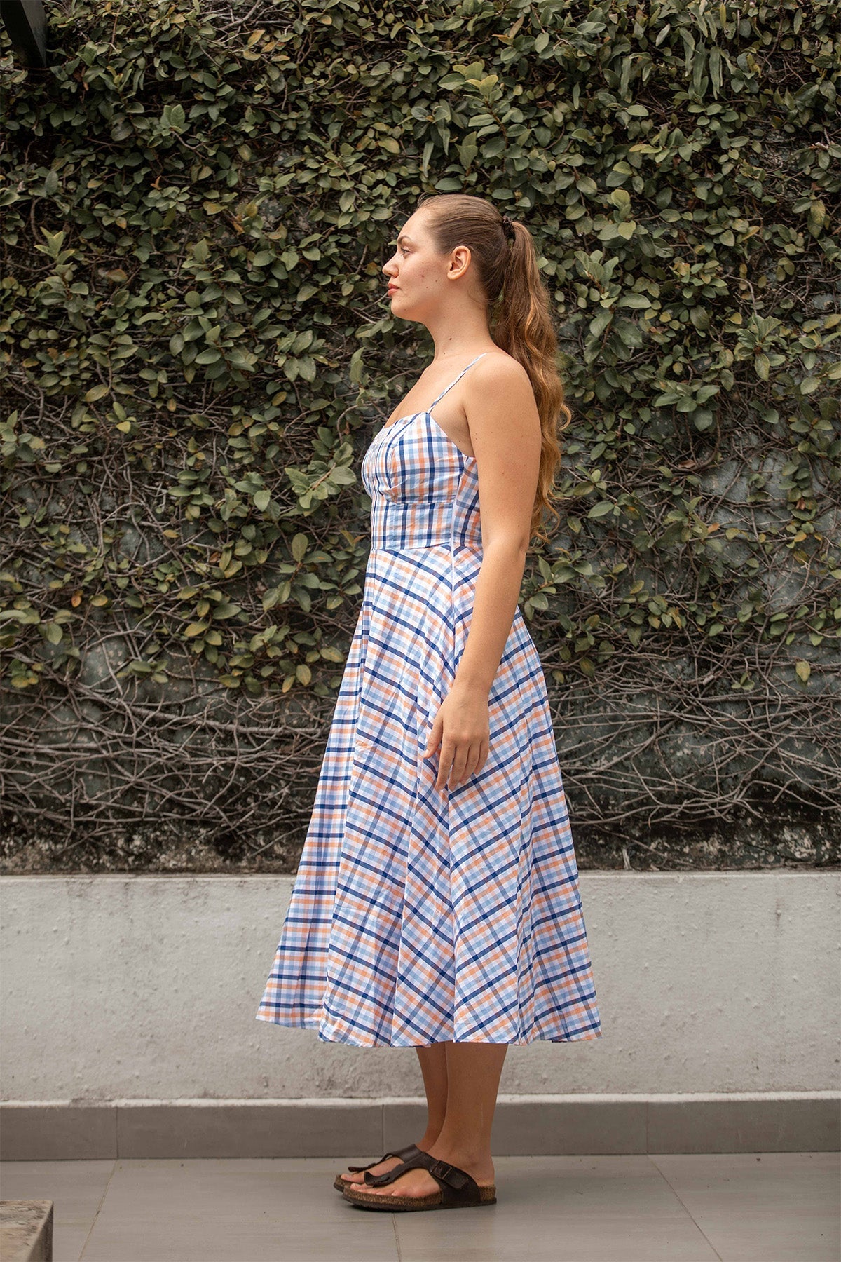 Summer Meadow Check Dress