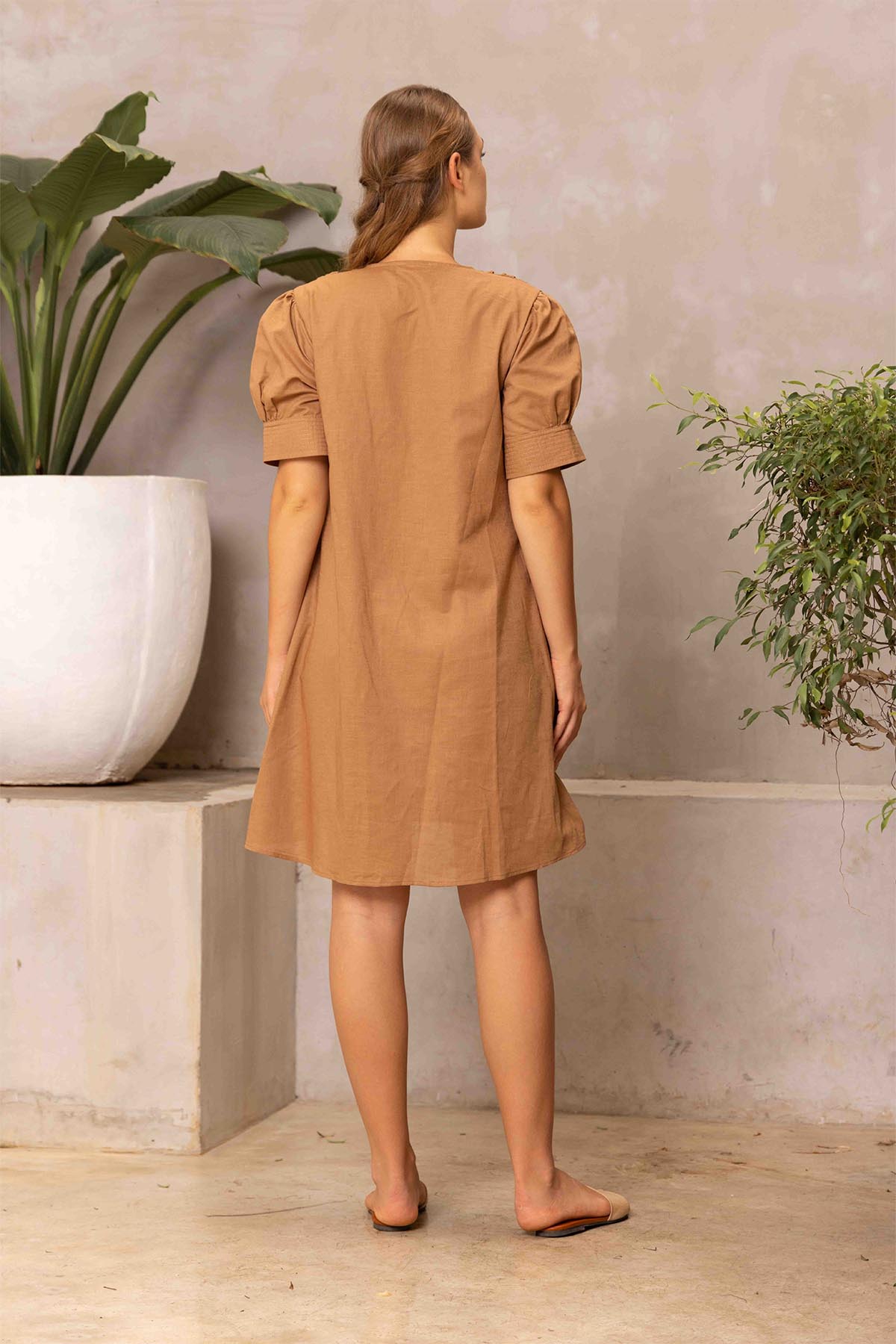 Sunset Soul Linen Dress